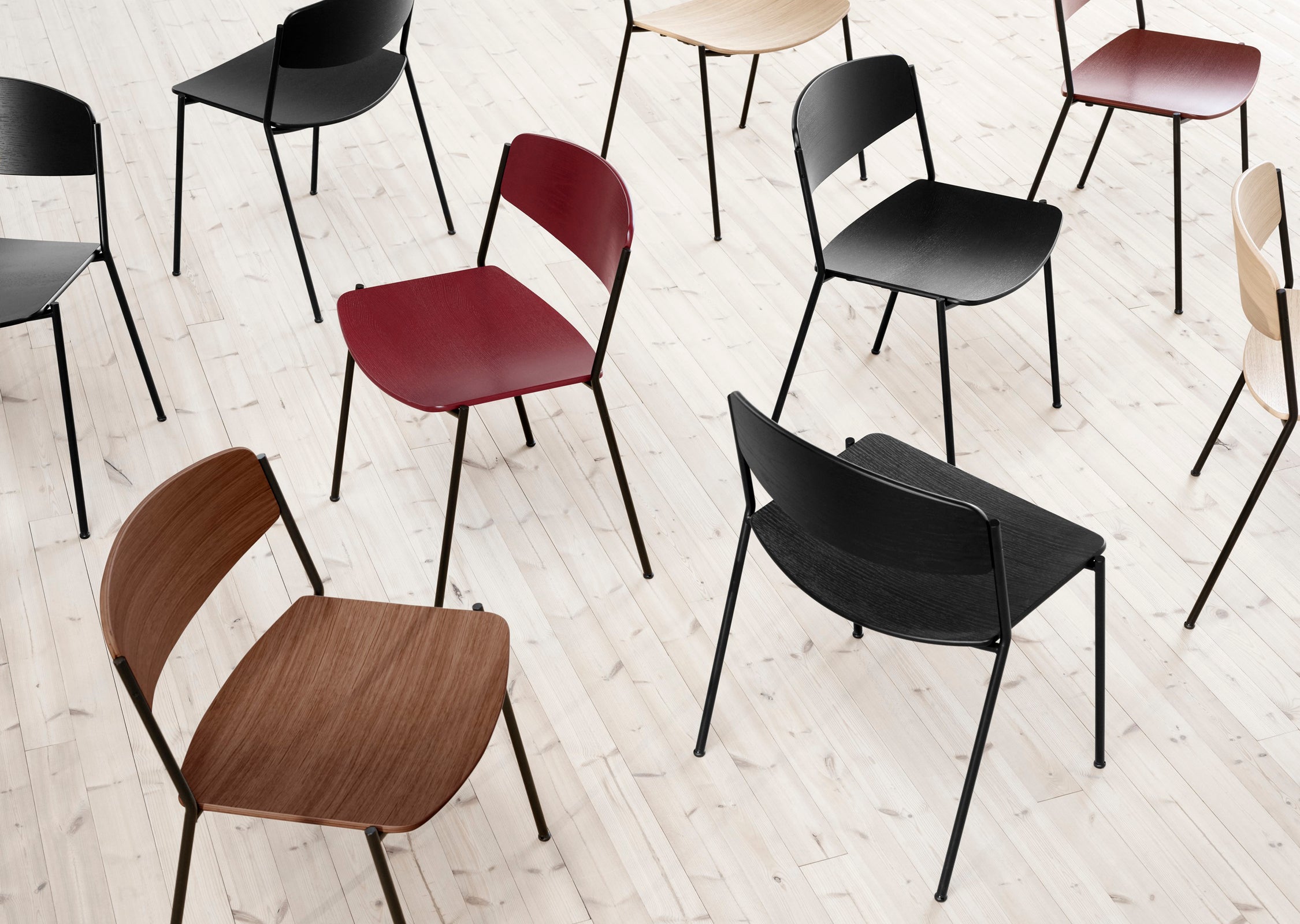 Lynderup Stacking Chair — Wood Seat