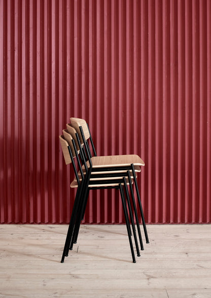 Lynderup Stacking Chair — Wood Seat