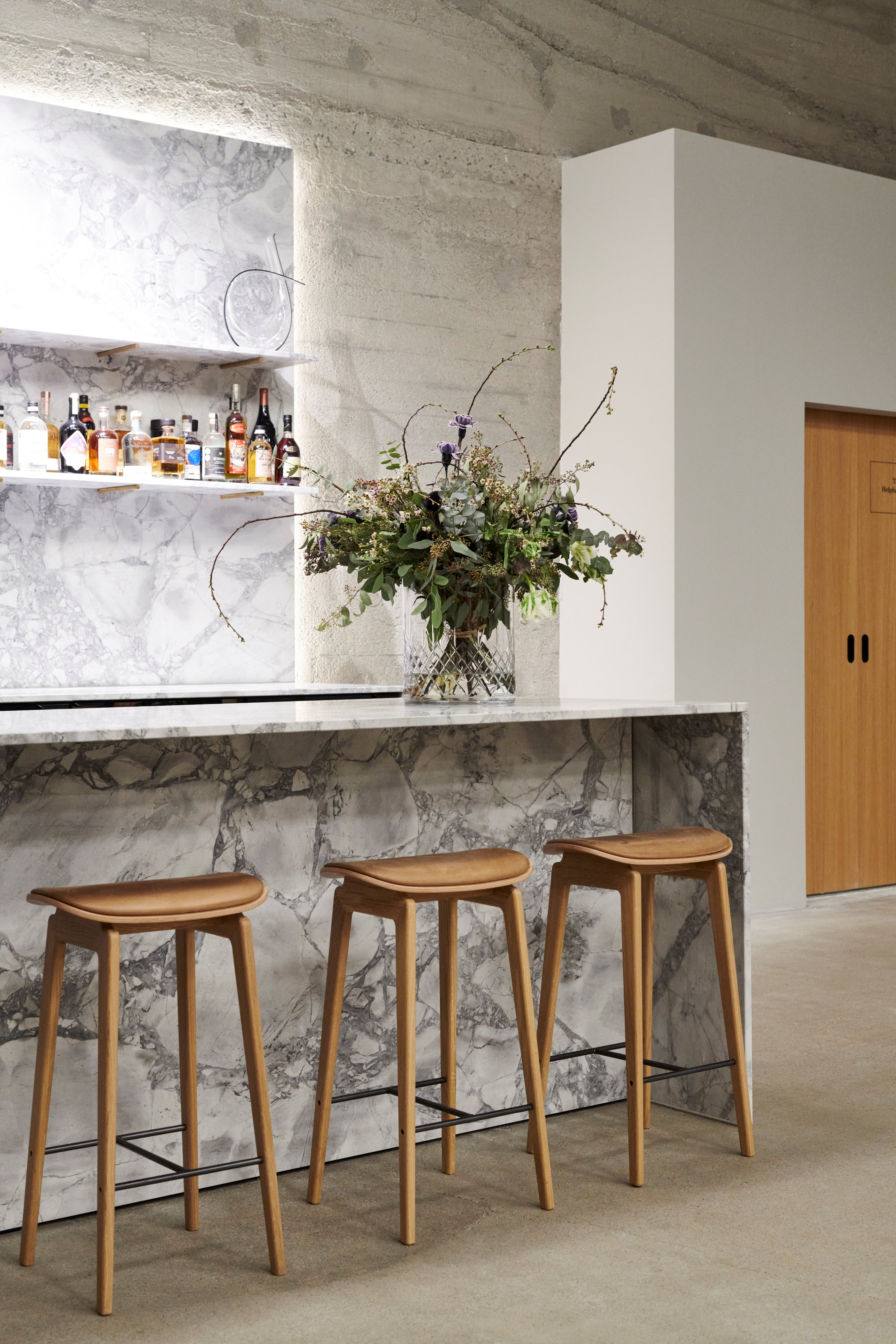 NY11 Bar and Counter Stool — Upholstered