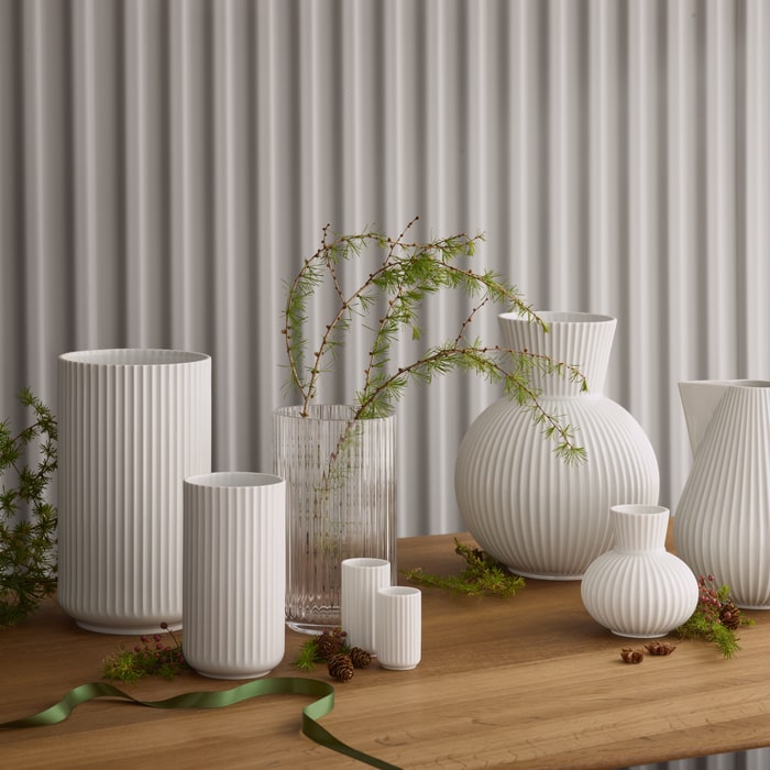 Lyngby Porcelaen Vase — White