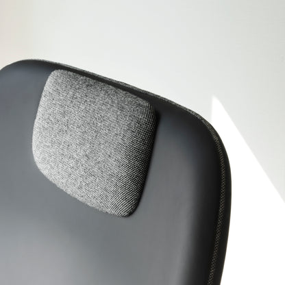 Drape Lounge Chair with Headrest — Steel