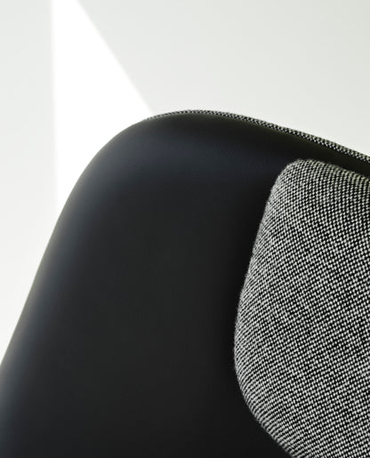 Drape Lounge Chair with Headrest — Steel