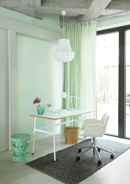 Form Swivel Armchair — 5 Wheels — Upholstered