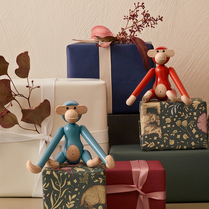 Vintage Monkey — Blue Mini