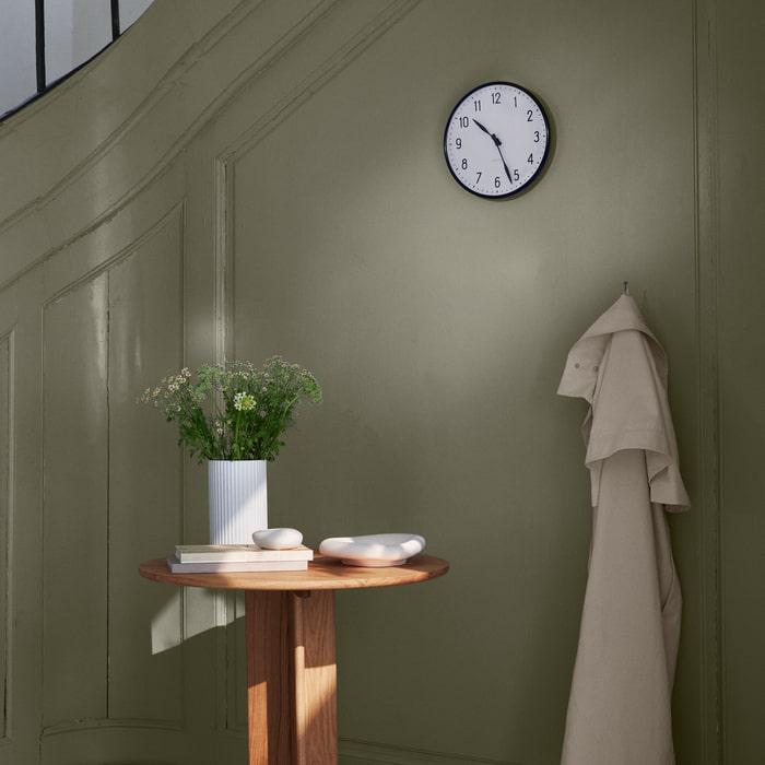 Arne Jacobsen Station Wall Clock — Medium White/Black