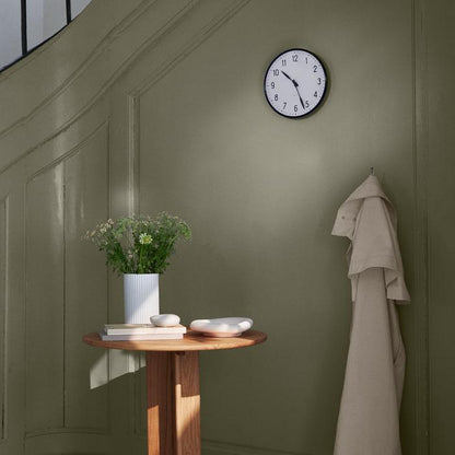 Arne Jacobsen Station Wall Clock — Medium White/Black