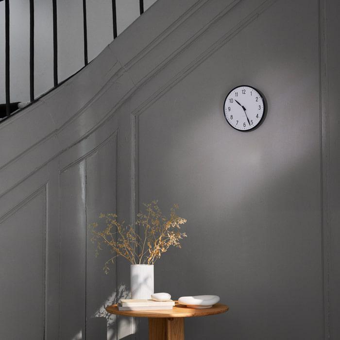 Arne Jacobsen Station Wall Clock — Medium White/Black