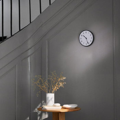 Arne Jacobsen Station Wall Clock — Medium White/Black