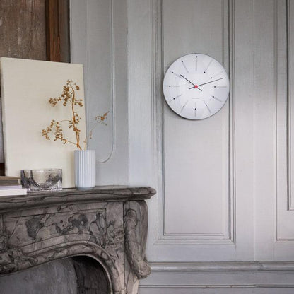 Arne Jacobsen Bankers Wall Clock — Large White