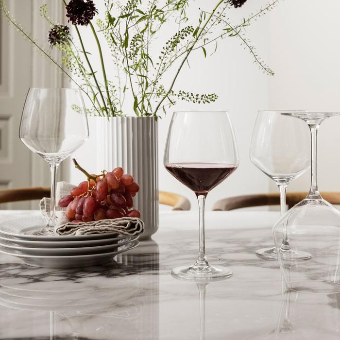 Perfection Burgundy Glass — Set of 6