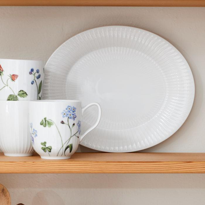 Hammershøi Oval Serving Dish — White
