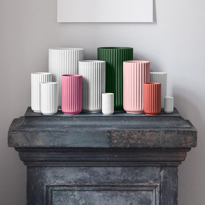 Lyngby Porcelaen Vase — Red