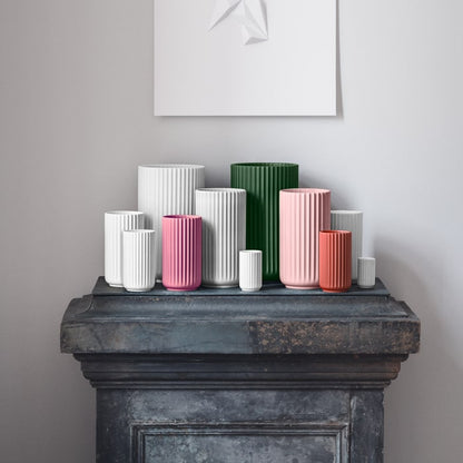 Lyngby Porcelaen Vase — Dark Green