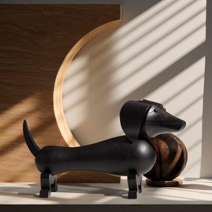 Dog — Dark Stained Oak