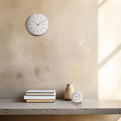 Arne Jacobsen Bankers Wall Clock — Medium White