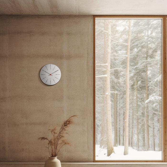 Arne Jacobsen Bankers Wall Clock — Large White