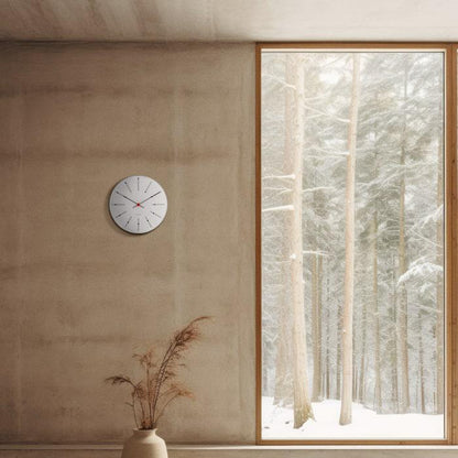 Arne Jacobsen Bankers Wall Clock — Large White