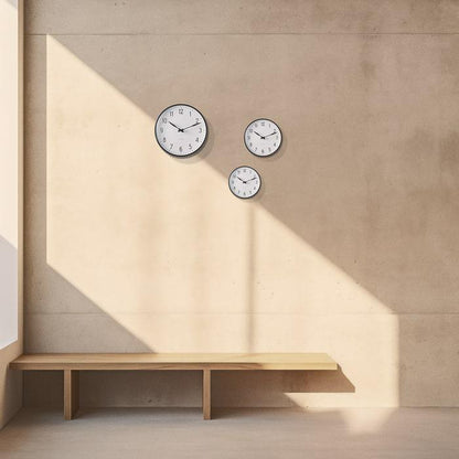 Arne Jacobsen Station Wall Clock — Large White/Black
