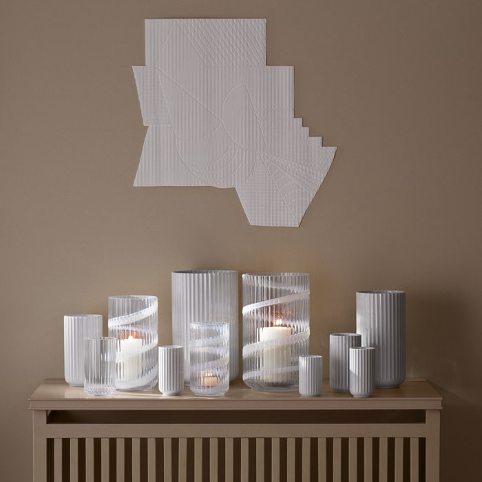 Lyngby Porcelaen Lyngby Vase — Swirl White