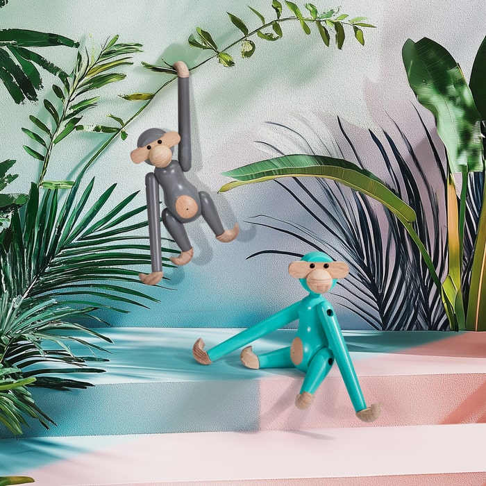 Monkey — Turquoise Mini