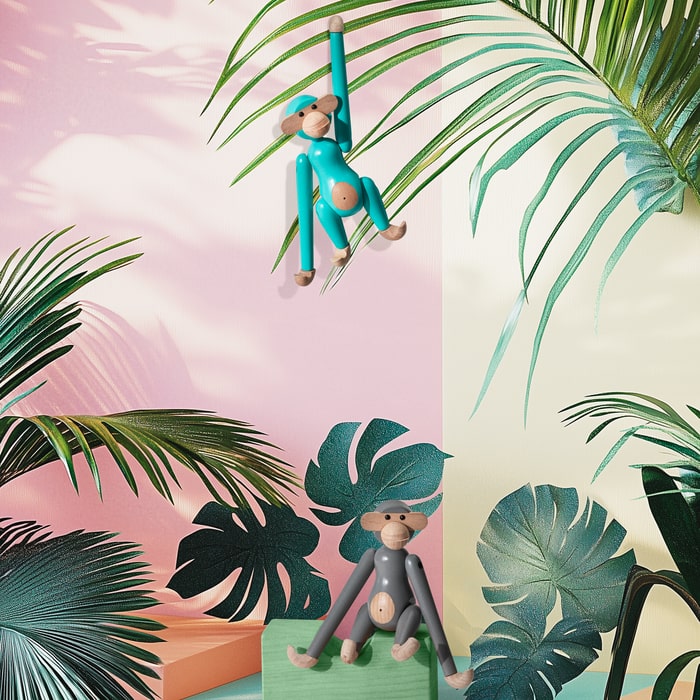 Monkey — Turquoise Mini