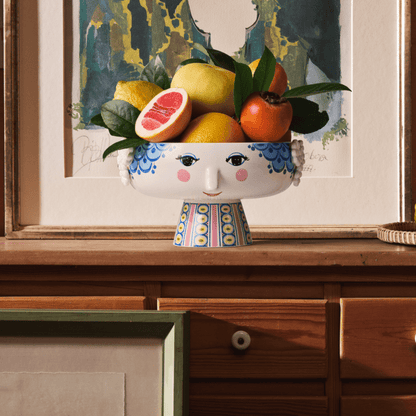 Bjørn Wiinblad Eva Bowl on Stand — Blue