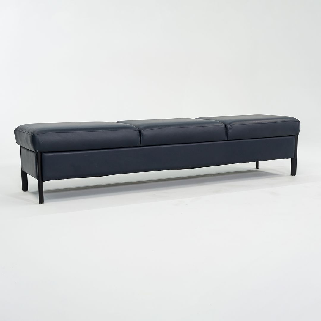 3-Seat Leather Bench
