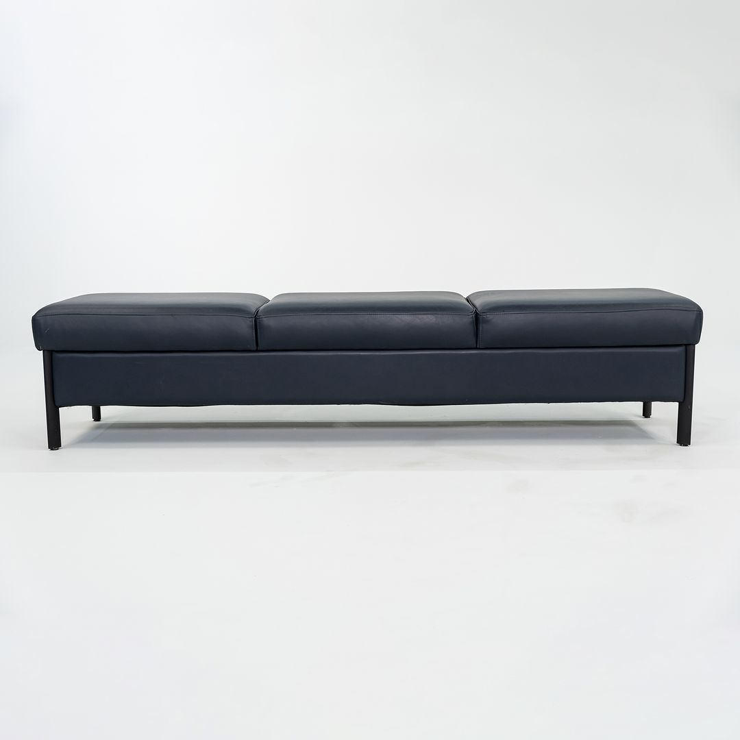 3-Seat Leather Bench