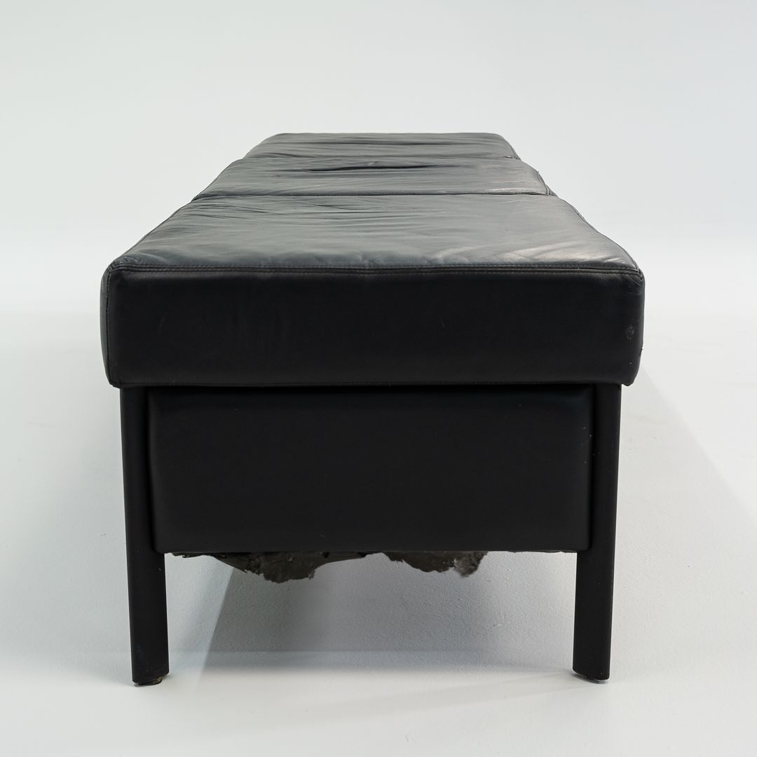 3-Seat Leather Bench