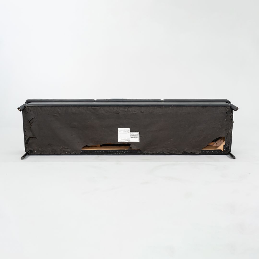 3-Seat Leather Bench