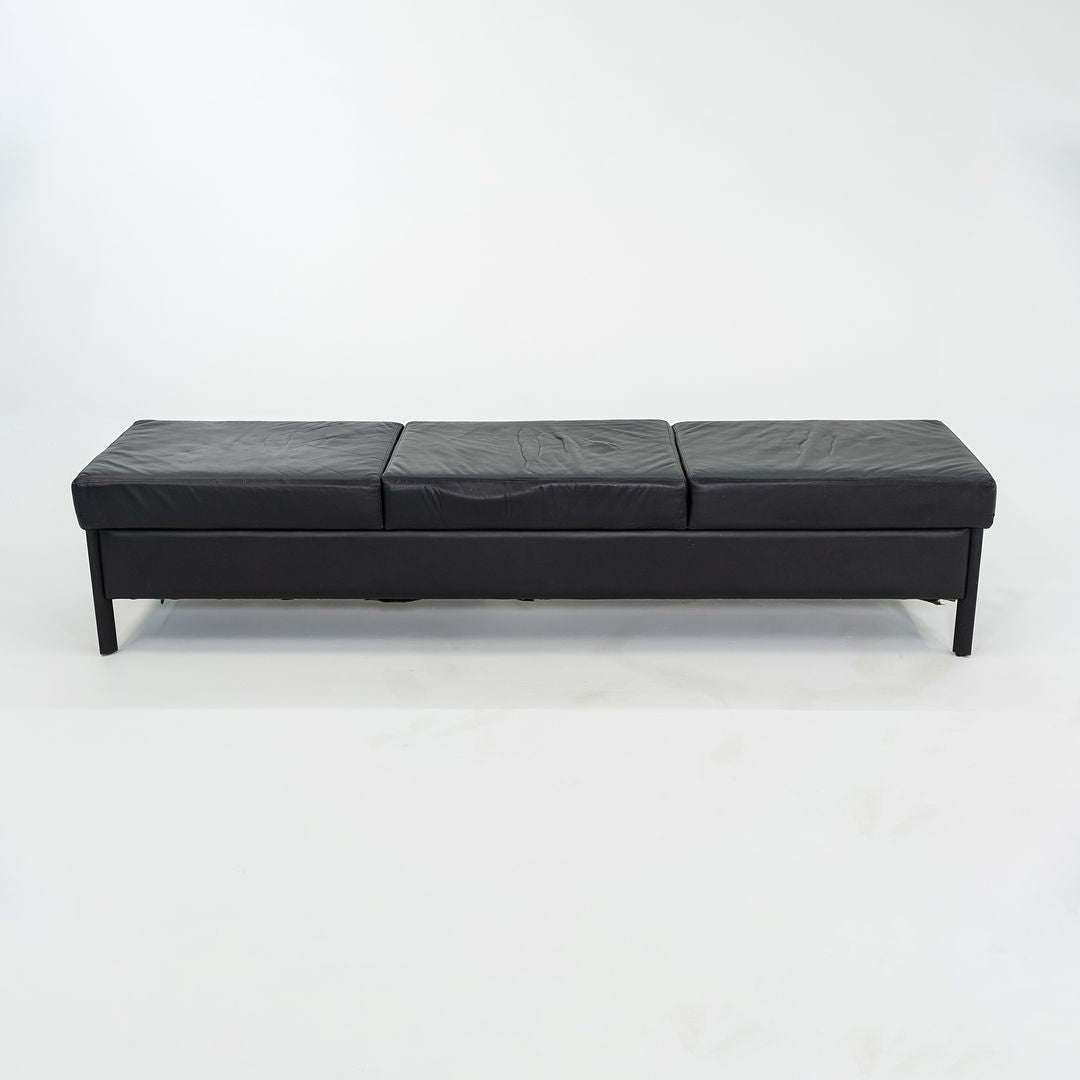 3-Seat Leather Bench