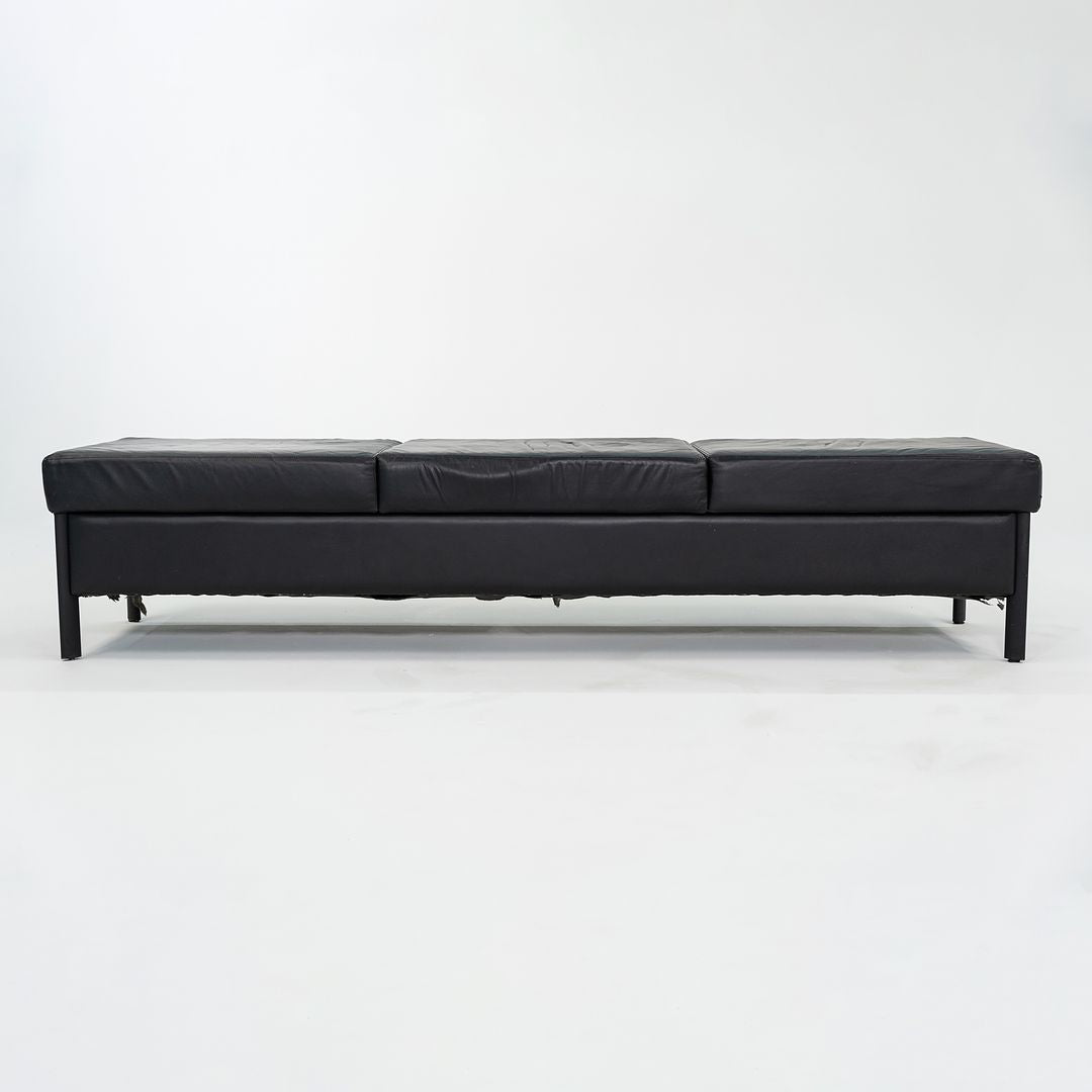 3-Seat Leather Bench
