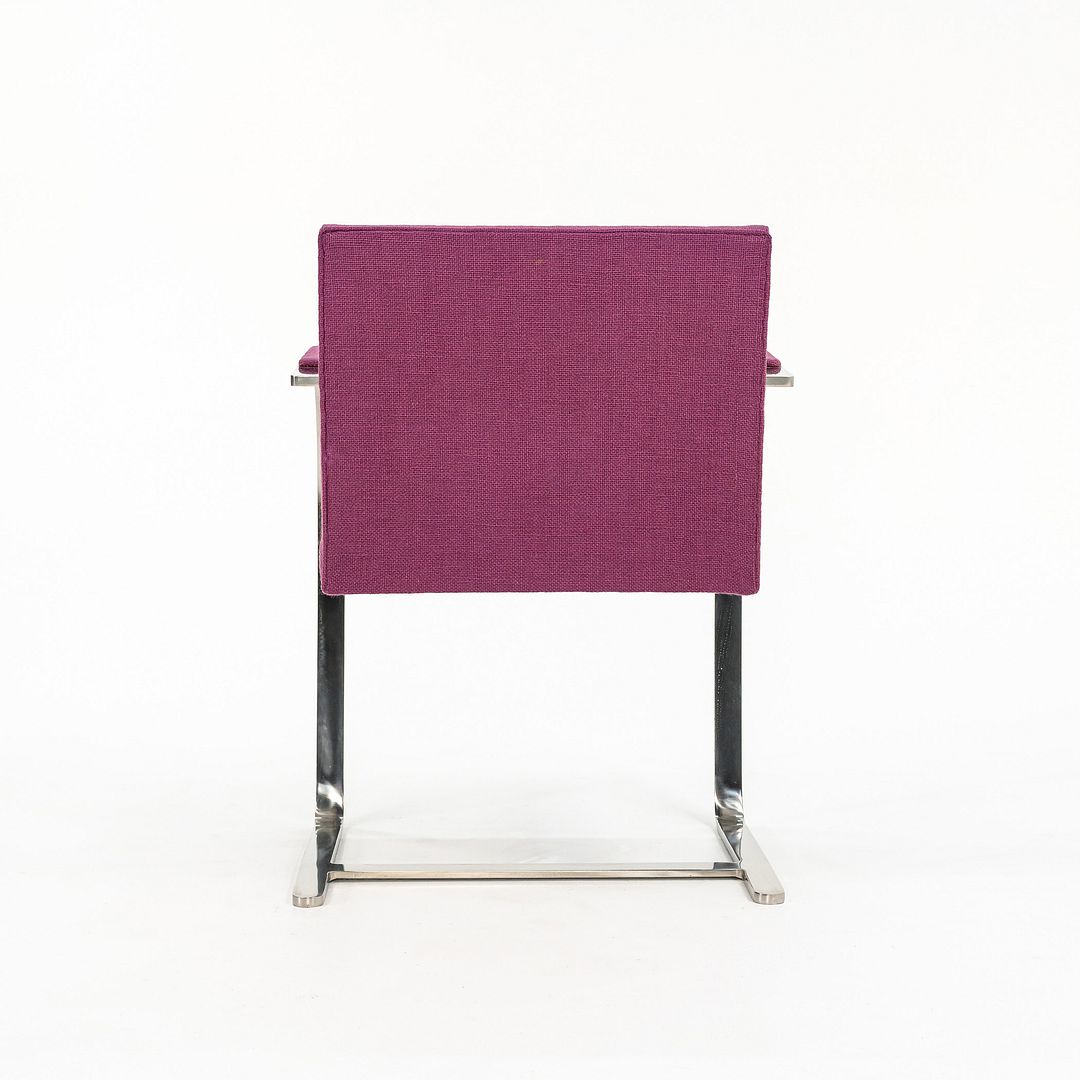 Stainless Flat Bar Brno Armchair, Model MR50