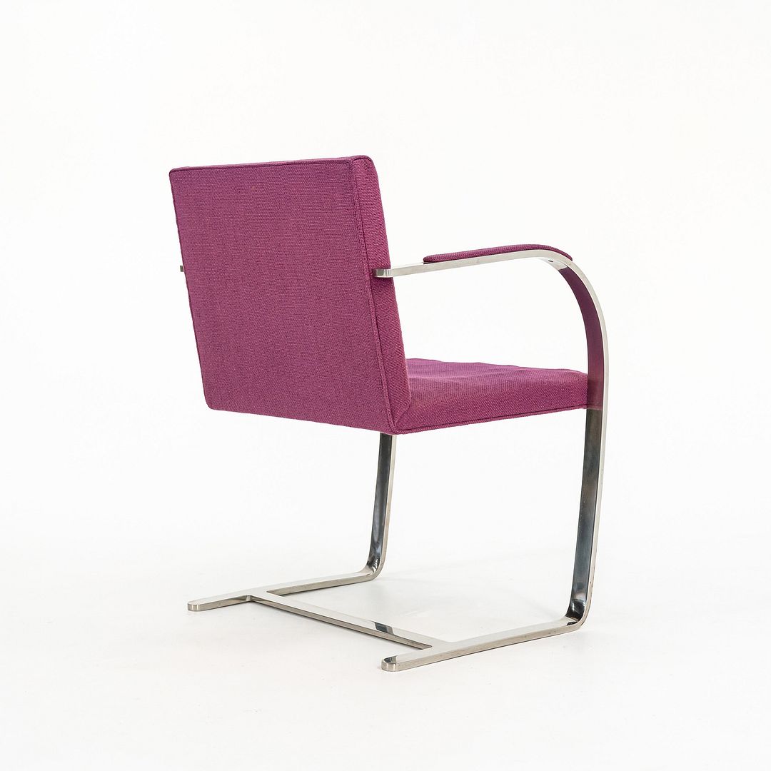 Stainless Flat Bar Brno Armchair, Model MR50
