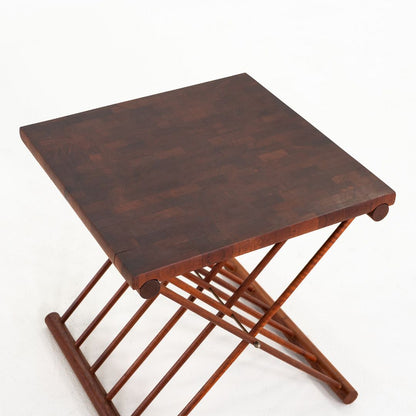 Campaign Folding Side Tables