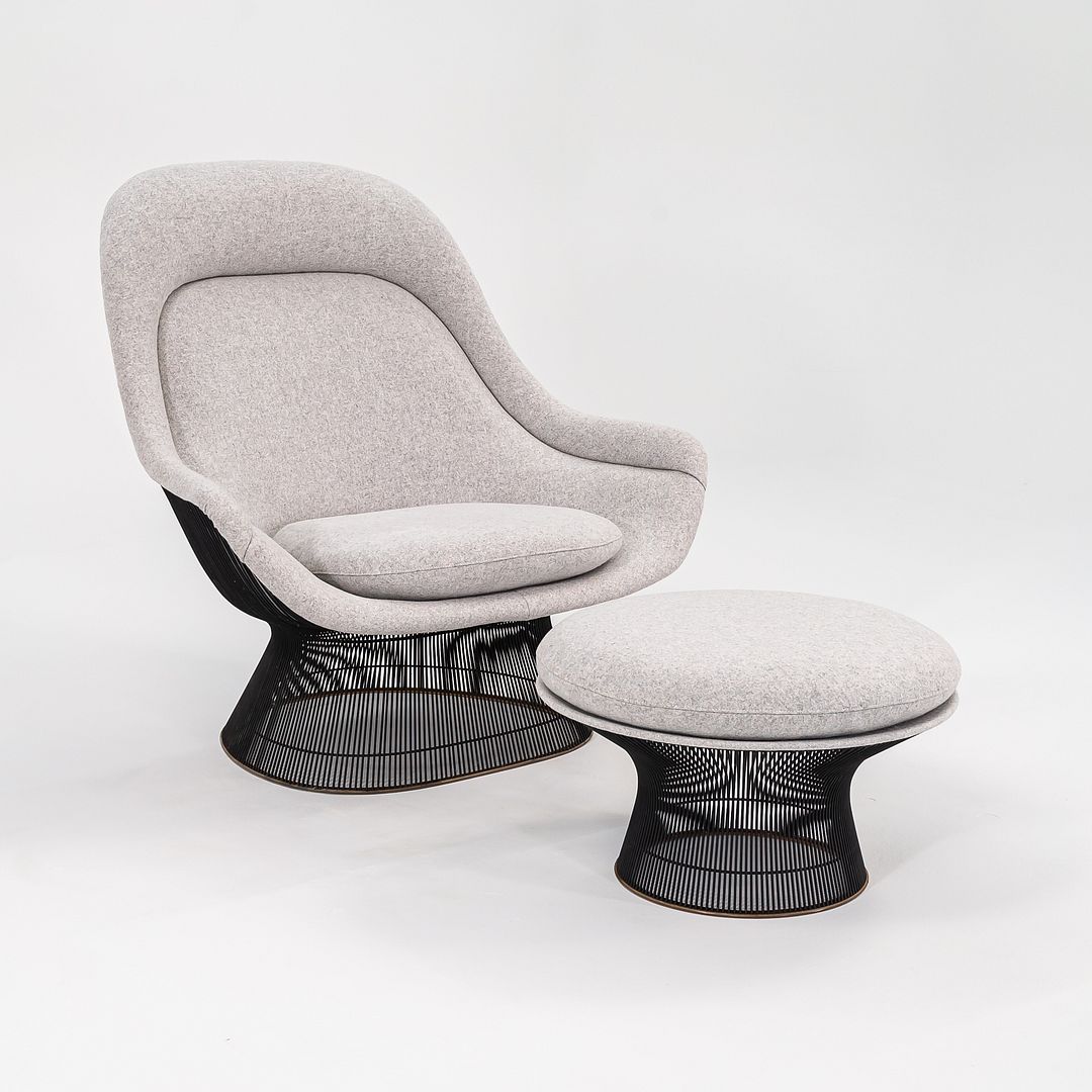 Knoll Platner Easy Chair and Ottoman, Models 1705L and 1709Y