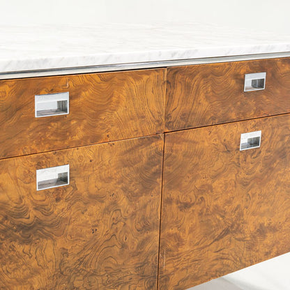 Olive Ash Burl 2-Position Credenza