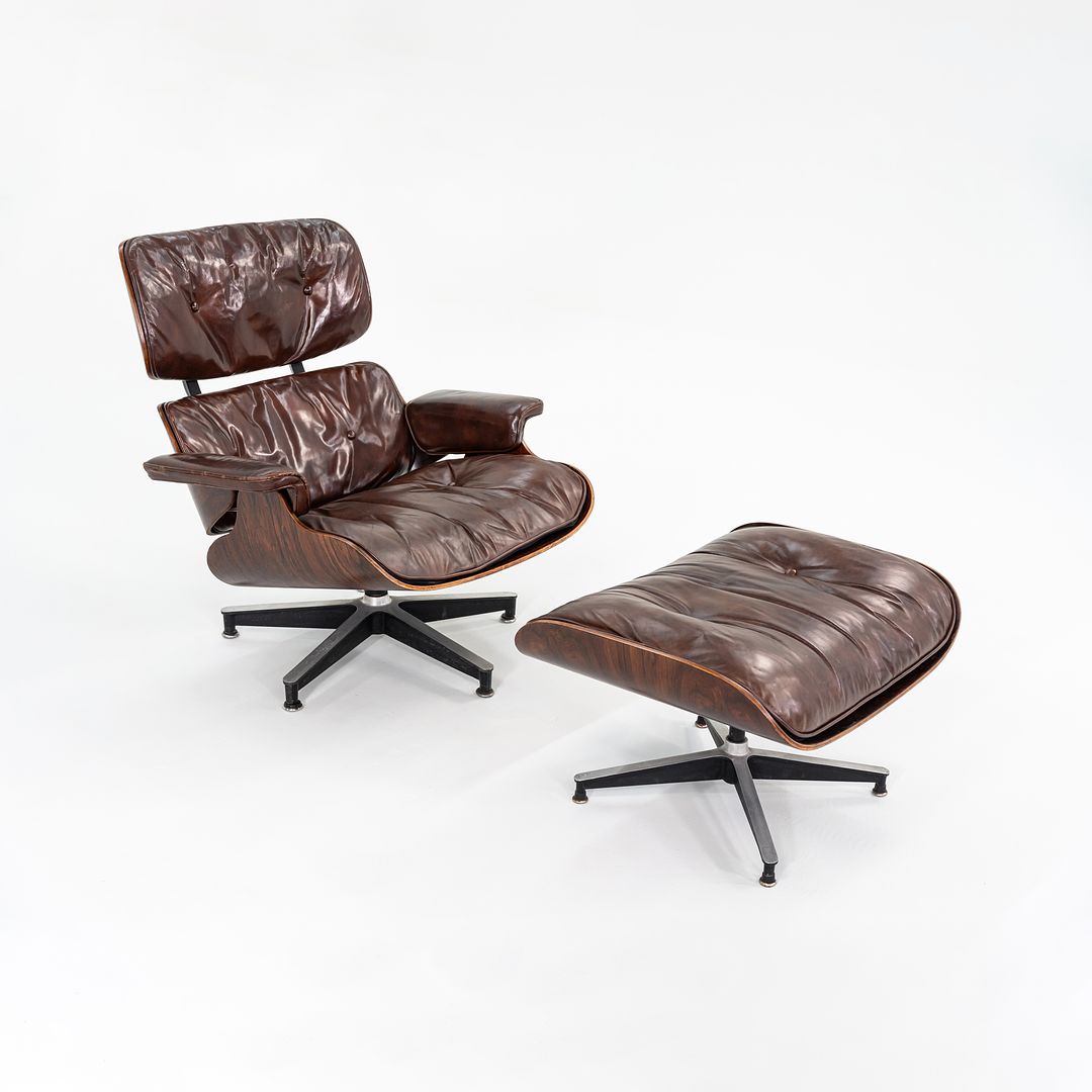 670 and 671 Lounge Chair with Ottoman