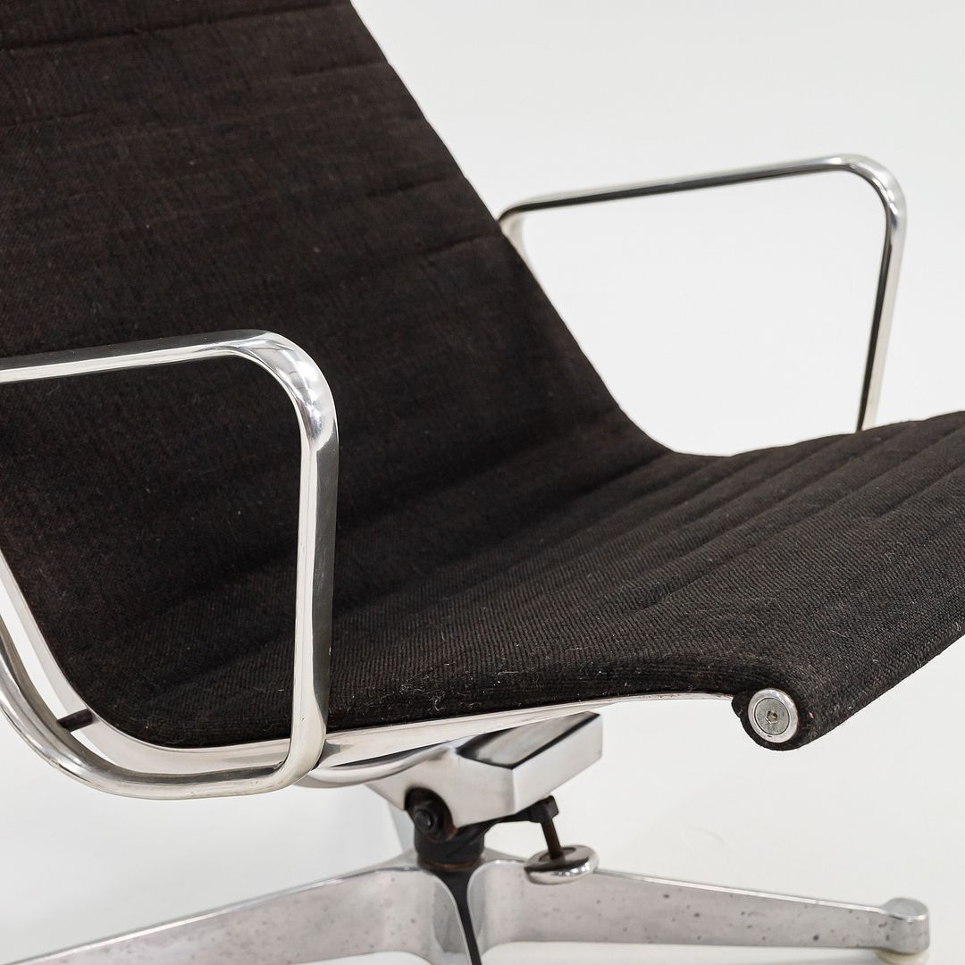 Eames Aluminum Group Lounge Chair and Ottoman, EA125 and EA124