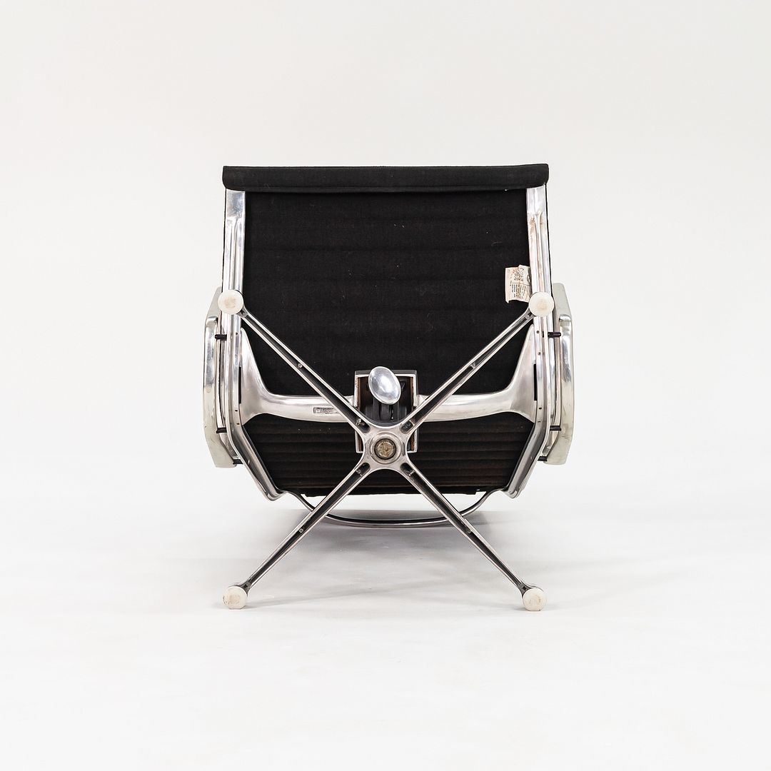 Eames Aluminum Group Lounge Chair and Ottoman, EA125 and EA124