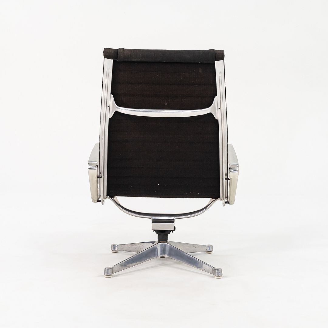 Eames Aluminum Group Lounge Chair and Ottoman, EA125 and EA124