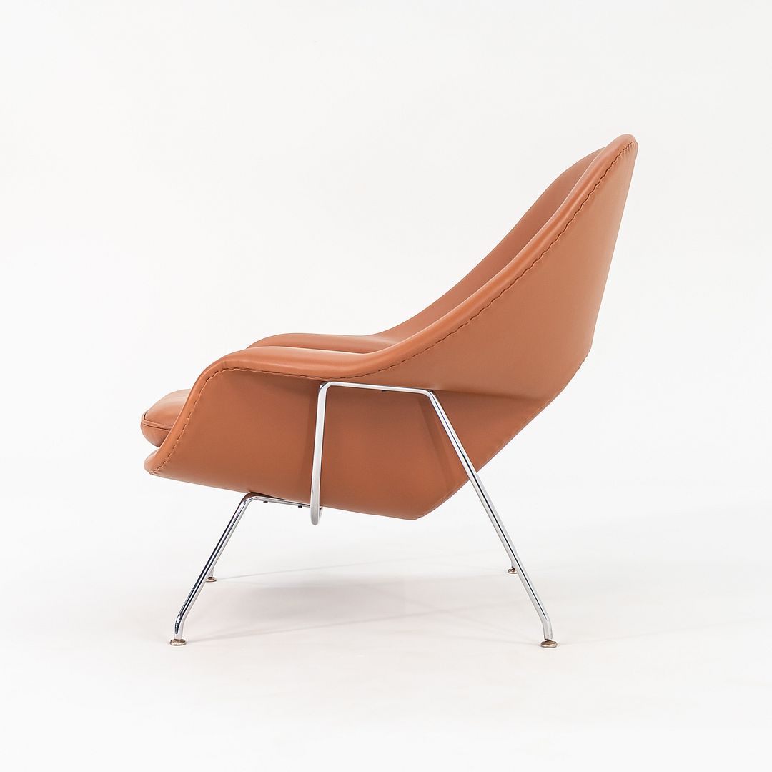 Knoll Womb Chair and Ottoman, Models 70L and 74Y by Eero Saarinen