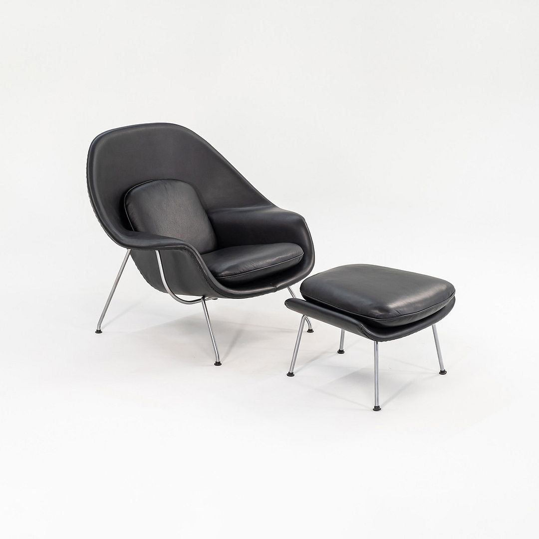 Knoll Womb Chair and Ottoman, Model 70L and 74Y