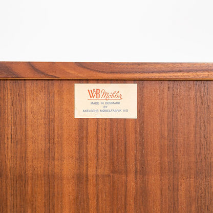 Rolling Teak Bedside Table