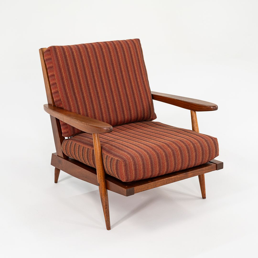 Slatted Lounge Chair with Arms