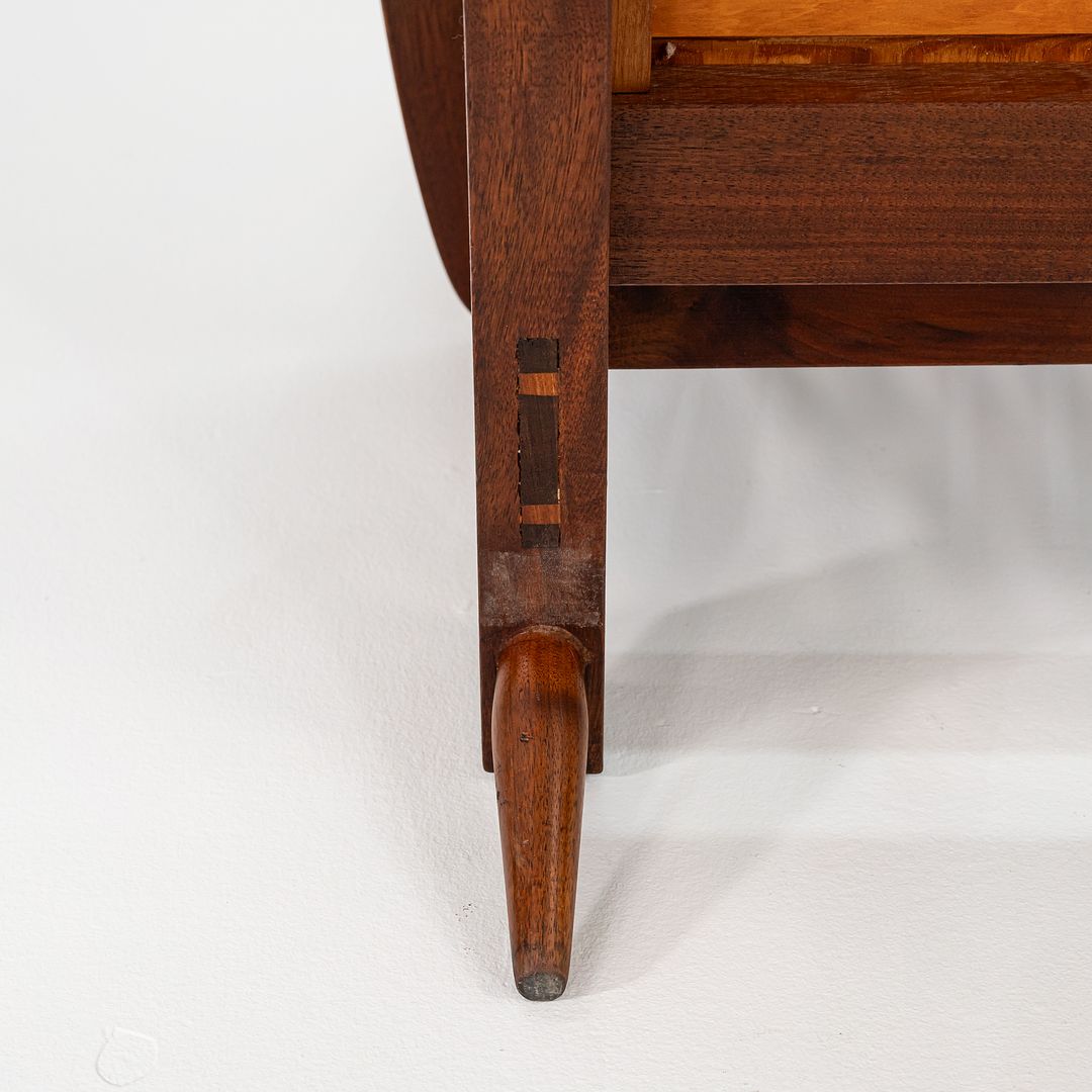 Slatted Lounge Chair with Arms