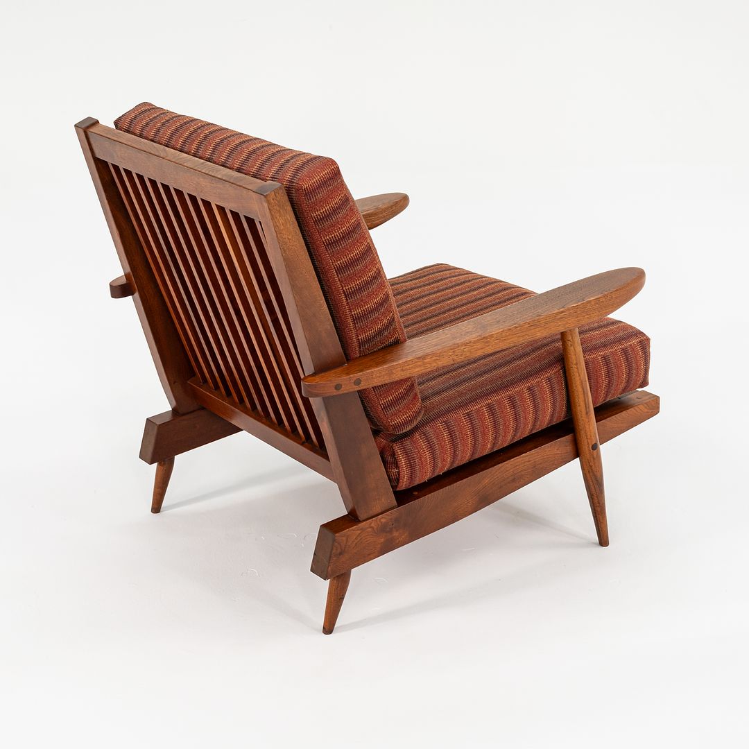 Slatted Lounge Chair with Arms