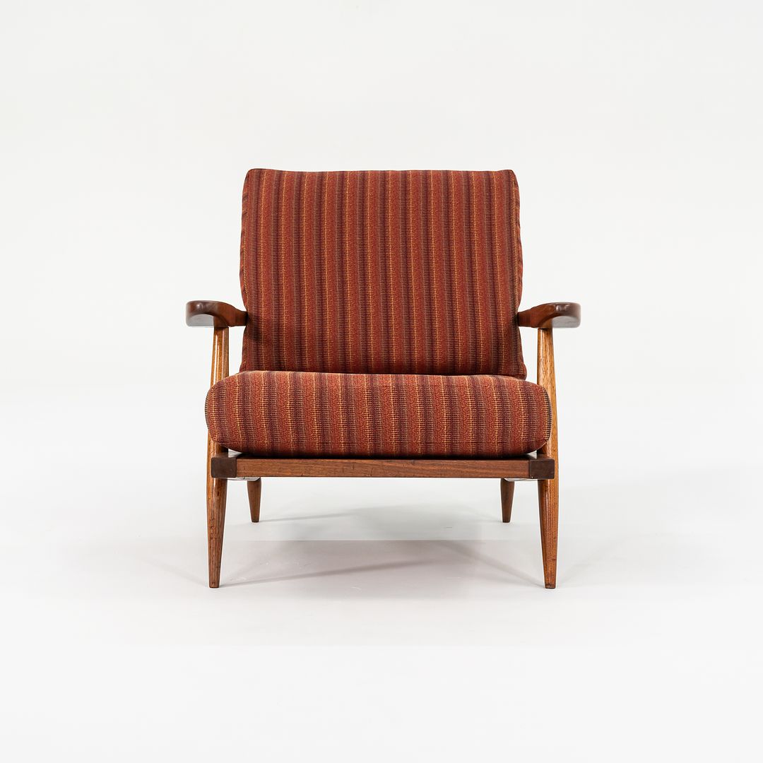 Slatted Lounge Chair with Arms