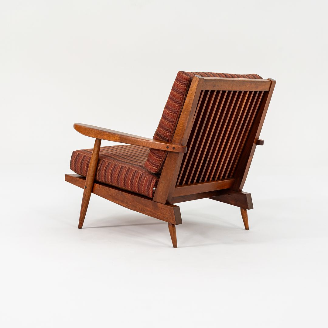 Slatted Lounge Chair with Arms