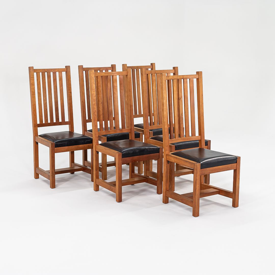 Slatted Cherry Mission Chair